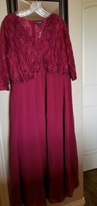 Roman's chiffon & sequin dress